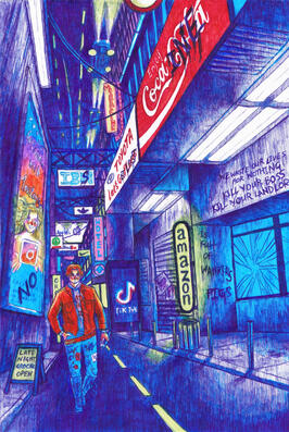 Cyberpunk Street with Frankie